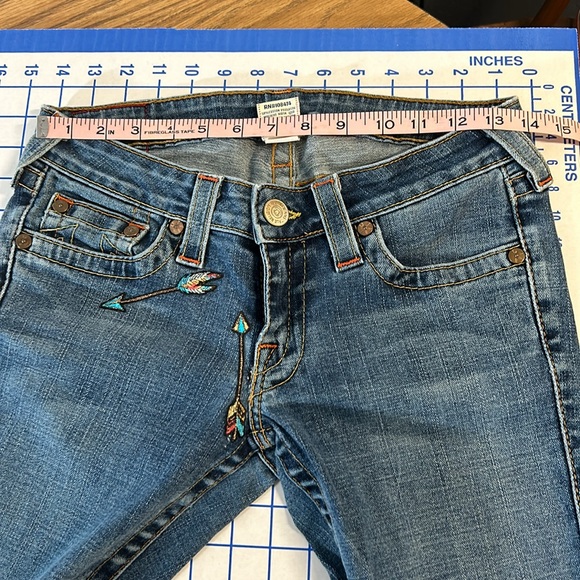 Vintage True Religion Joey low rise flare jeans size 28 - Picture 6 of 11